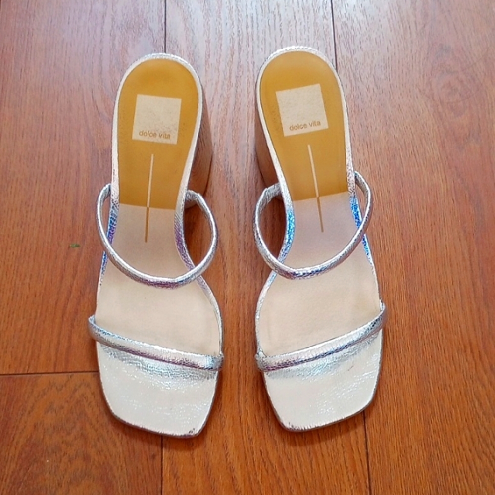 Dolce Vita silver heels